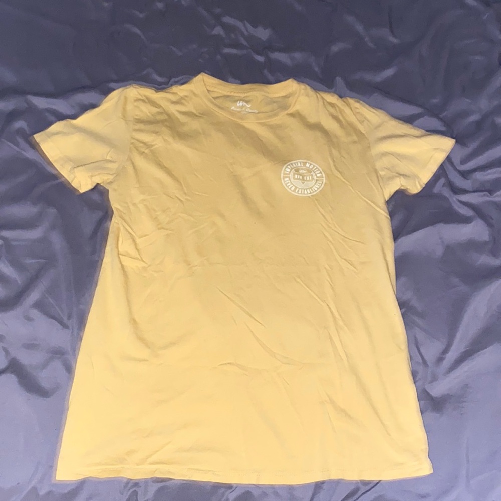Imperial motion short sleeve top. Color is a darker yellow, size medium.
